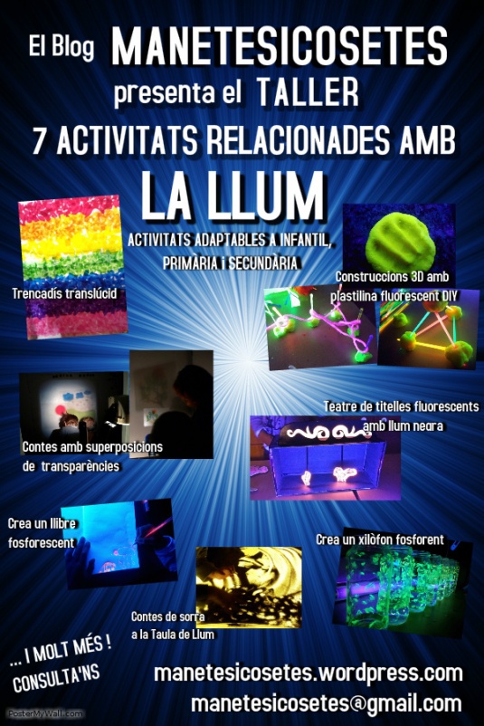 cartell TALLER 7 activitats relacionades amb la LLUM ok